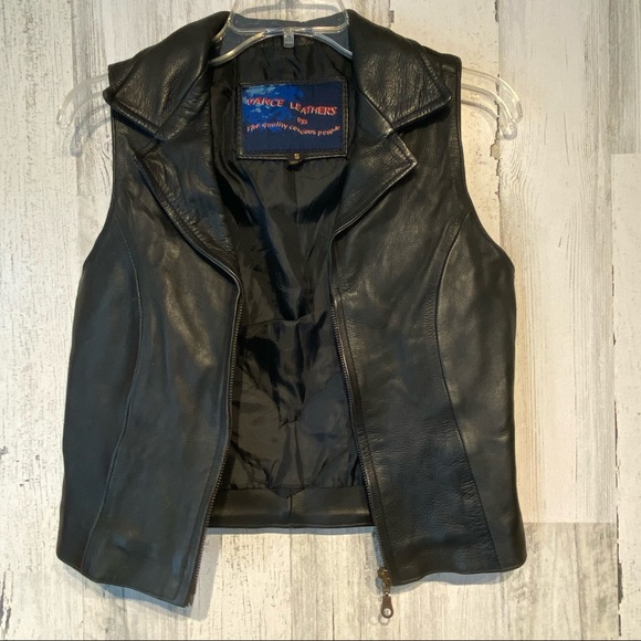 Ladies VANCE LEATHER Zippered Vest Size Small - Picture 4 of 5